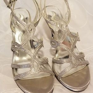 Silver High Heels